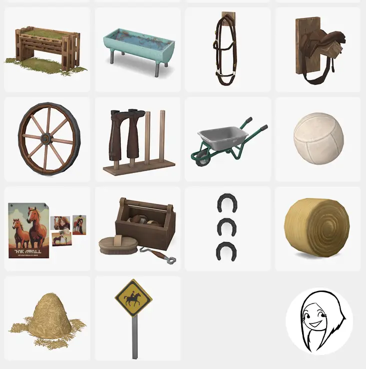 Галерея мода Набор для ранчо Petit cheval horse ranch #3